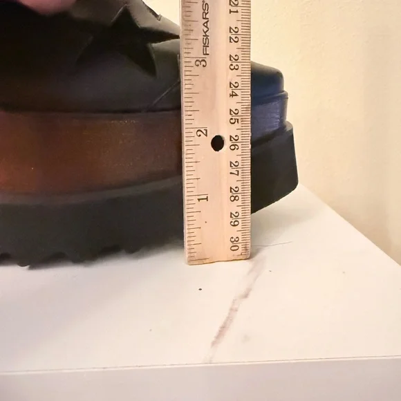 Stella MaCartney Black Elyse Star Platform Sneaker, Size 37 (7), EUC - Picture 10 of 12